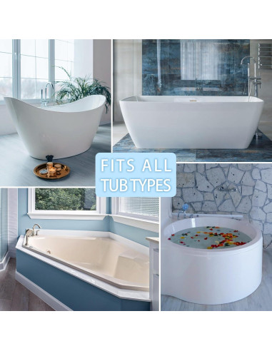 Almohada de Baño Poemland Gris 4D con 6 Ventosas Ergonómica