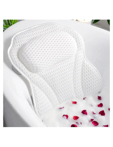 Almohada de Baño de Lujo Idle Hippo con Ventosas Antideslizantes