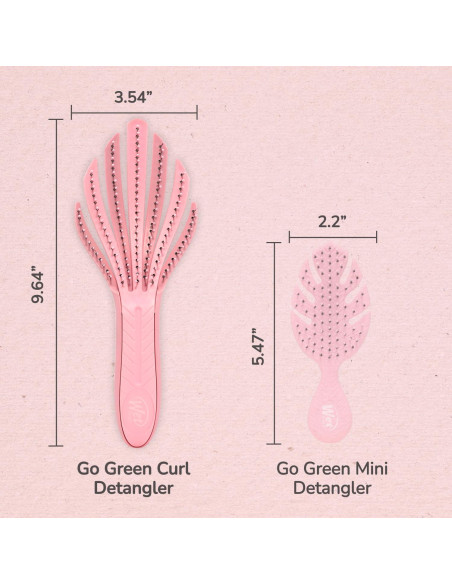 Cepillo Desenredante Wet Brush Go Green Curl Rosa 1 Cuenta Cepillo Desenredante Wet Brush Go Green Curl Rosa 1 Cuenta