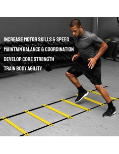 Escalera de Agilidad TNZMART 10FT (3.05m) con Bolsa de Transporte 2