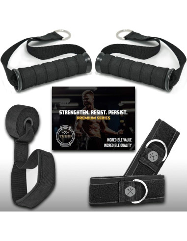 Conjunto de Bandas de Resistencia Tribe 150LB con Accesorios
