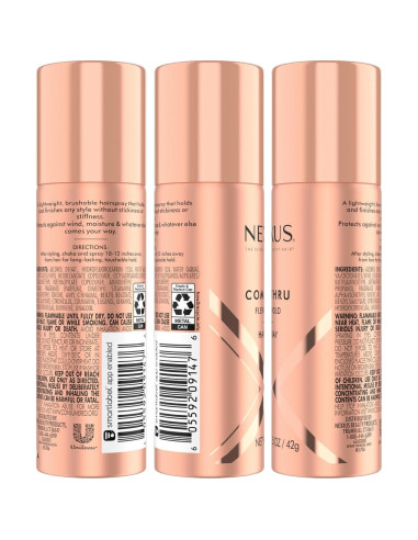 Spray para Cabello Nexxus Comb Thru Flexible Hold 4-Pack 42g