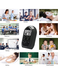 Temporizador de cocina digital X-WLANG con vibración y luz 2