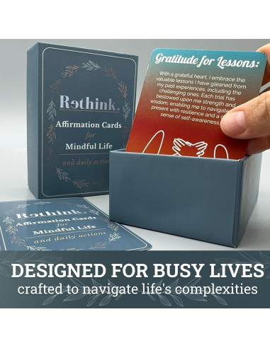 Tarjetas de Afirmaciones Positivas QUOKKA Rethink 95 Unidades