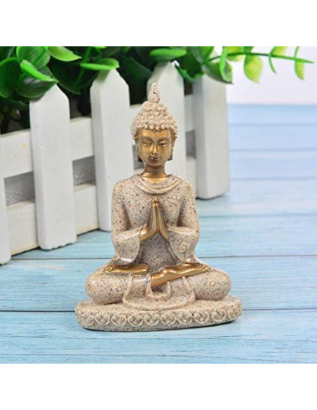Estatua de Buda de Meditación Comimark Hecha a Mano Arenisca 8.5cm Estatua de Buda de Meditación Comimark Hecha a Mano Arenisca 8.5cm