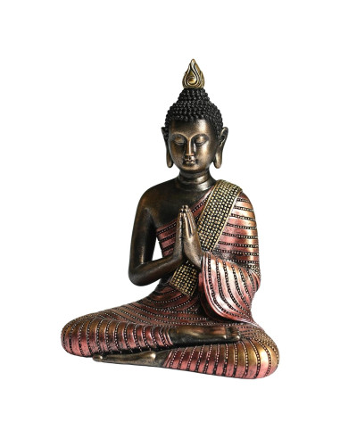 Estatua de Buda KalyZ@rts 20.5 cm Resina Hecha a Mano Decorativa