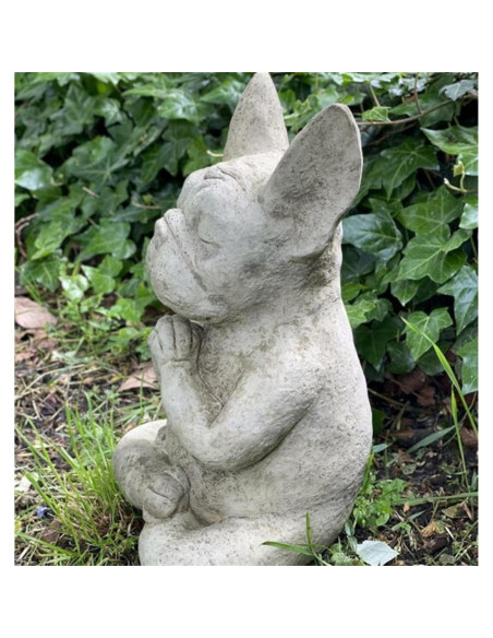 Estatua Perro Bulldog Francés Meditando YukaBa 15x10 cm
