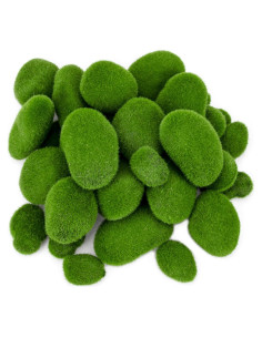 Rocas de Musgo Artificial Nicunom 50 Pcs 5 Tamaños Decorativas