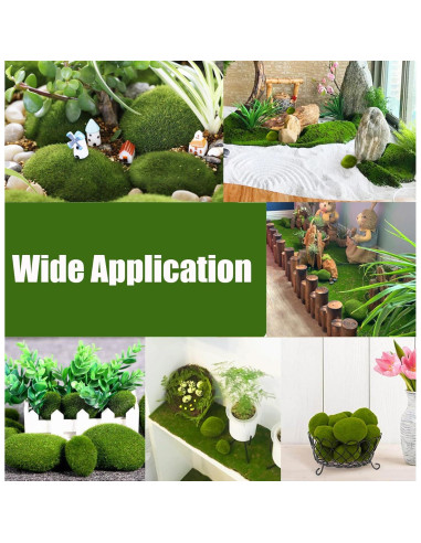 Rocas de Musgo Artificial Nicunom 50 Pcs 5 Tamaños Decorativas