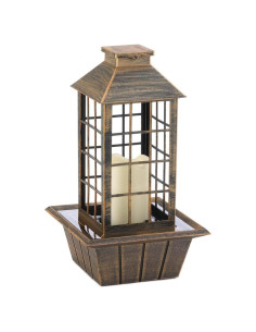 Fuente de Agua de Mesa Accent Plus 34.3 cm Bronce LED