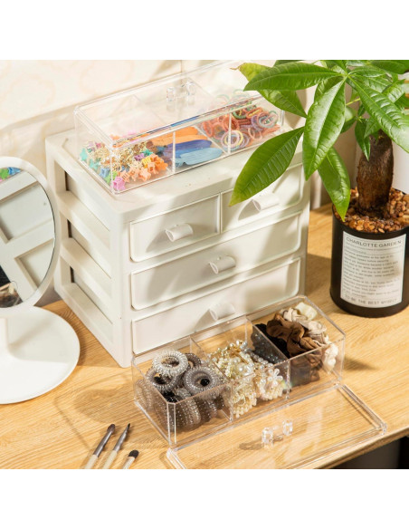 Organizador de Accesorios para el Cabello TelKeen 3 Compartimentos Organizador de Accesorios para el Cabello TelKeen 3 Compartimentos