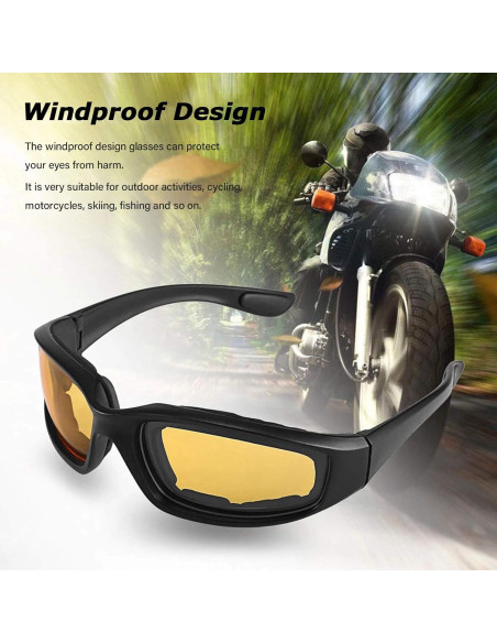 Gafas de Motocicleta Peicees con Protección UV y 2 Máscaras Gafas de Motocicleta Peicees con Protección UV y 2 Máscaras