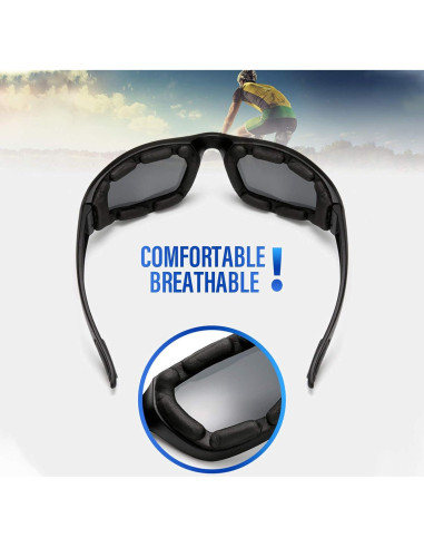 Gafas de Motocicleta Peicees con Protección UV y 2 Máscaras