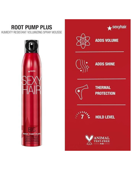 Mousse Voluminizador SexyHair Big Root Pump Plus 45.4g Mousse Voluminizador SexyHair Big Root Pump Plus 45.4g
