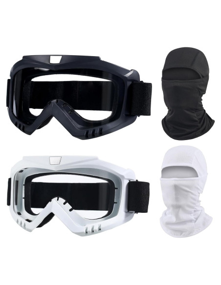 Gafas de Motocross LJDJ Lj22-01bw con Protección UV - 2 Paquetes Gafas de Motocross LJDJ Lj22-01bw con Protección UV - 2 Paquetes