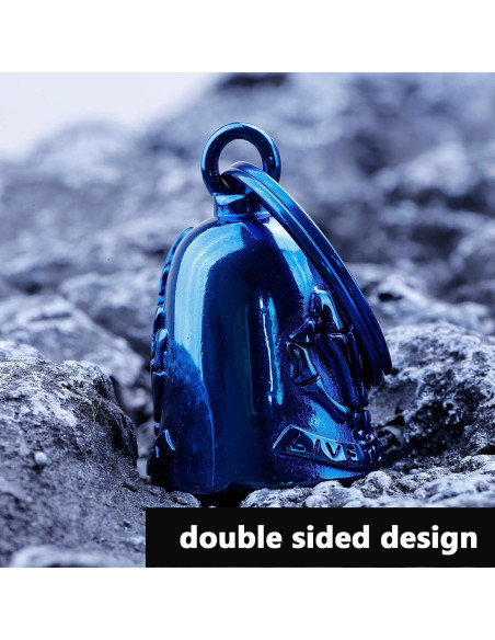 Campana para Motocicleta AilRabbit 123 Acero Inoxidable Azul Campana para Motocicleta AilRabbit 123 Acero Inoxidable Azul