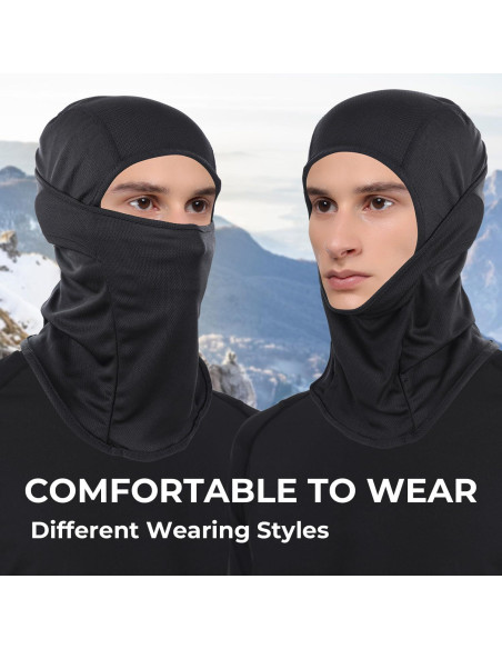 Máscara Balaclava WTACTFUL 3 Piezas Unisex - Ajuste Elástico Máscara Balaclava WTACTFUL 3 Piezas Unisex - Ajuste Elástico
