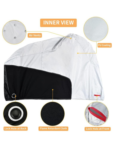 Cubierta de Motocicleta Coverado 2XL Impermeable 282cm