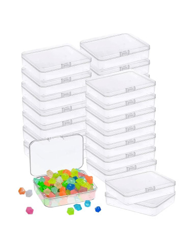 6 Mini Contenedores de Almacenamiento Plástico MFDSJ 8.9x6.1 cm