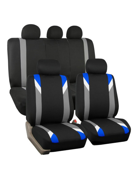 Fundas de Asiento de Coche FH Group Azul Ajuste Universal Fundas de Asiento de Coche FH Group Azul Ajuste Universal