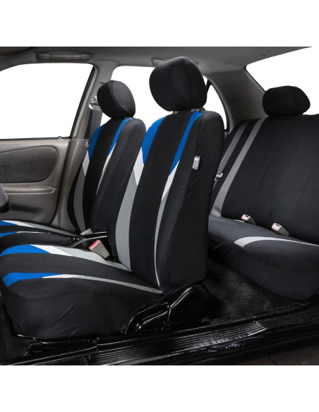 Fundas de Asiento de Coche FH Group Azul Ajuste Universal Fundas de Asiento de Coche FH Group Azul Ajuste Universal