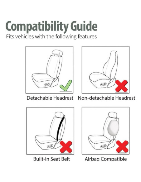 Funda de Asiento de Coche FH Group Rojo Ajuste Universal Funda de Asiento de Coche FH Group Rojo Ajuste Universal