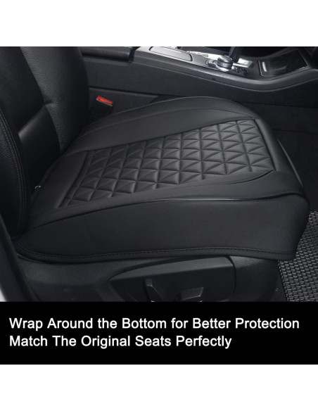 Funda de Asiento de Coche Black Panther FSC-01, Cuero PU Negro Funda de Asiento de Coche Black Panther FSC-01, Cuero PU Negro