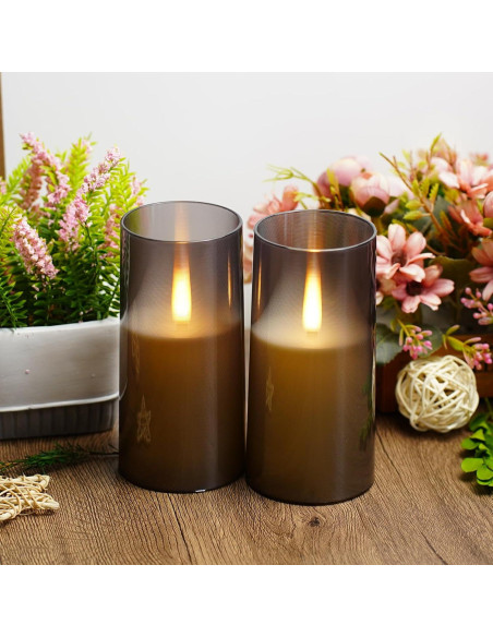 Velas LED sin llama JINYANIA con control remoto y temporizador Velas LED sin llama JINYANIA con control remoto y temporizador