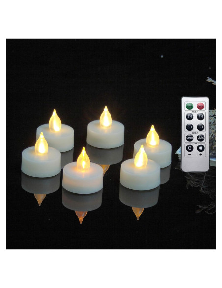 iZAN 6 Velas LED Sin Llama con Control Remoto 3.8x4.1 cm iZAN 6 Velas LED Sin Llama con Control Remoto 3.8x4.1 cm