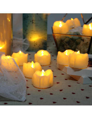 Velas LED Sin Llama CANDLE CHOICE 24 Piezas Parpadeo Realista