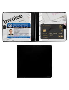 Portadocumentos Ziciner para Registro y Seguro de Auto Negro