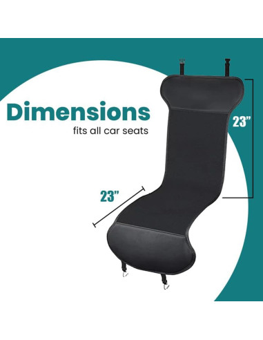 Funda de Asiento de Coche ZONETECH Premium Negro 2 Pack