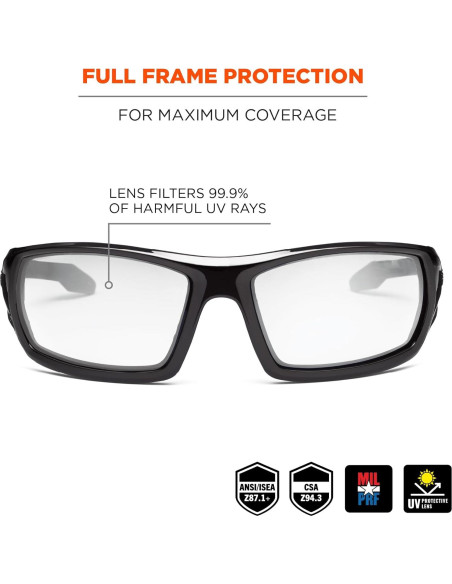 Gafas de Seguridad Ergodyne Skullerz ODIN Z87.1+ Impacto Gafas de Seguridad Ergodyne Skullerz ODIN Z87.1+ Impacto