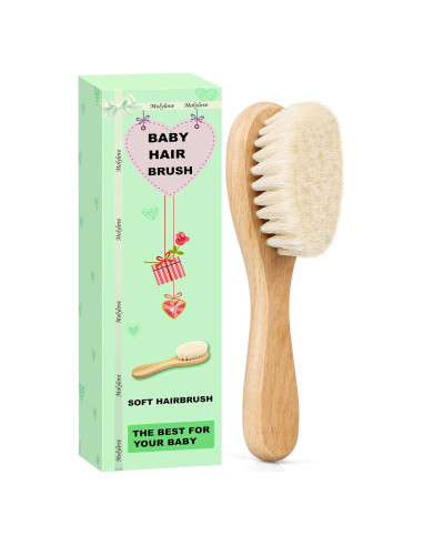 Cepillo para Bebés Molylove de Madera y Cerda de Cabra 1 Unidad