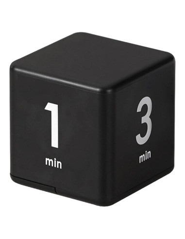 Temporizador Cubo Feilifan Negro 1-3-5-10 Minutos