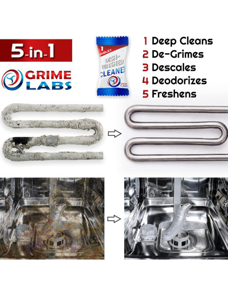 Tabletas Desinfectantes para Lavavajillas GRIME LABS - 24 Unidades Tabletas Desinfectantes para Lavavajillas GRIME LABS - 24 Unidades