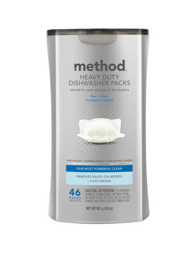Detergente para Lavavajillas Method Libre + Claro, 92 Tabletas