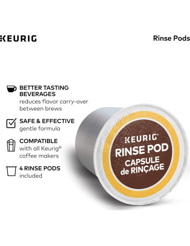 Kit de Limpieza para Cafetera Keurig - Descalcificador y 4 Cápsulas