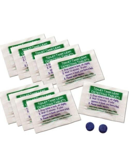 Tabletas Detectores de Fugas de Inodoro NRG - Paquete de 10 Tabletas Detectores de Fugas de Inodoro NRG - Paquete de 10