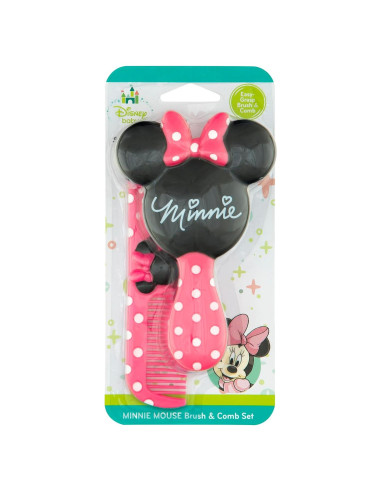 Conjunto Cepillo y Peine Disney Baby Minnie - Suave y Ergonomico