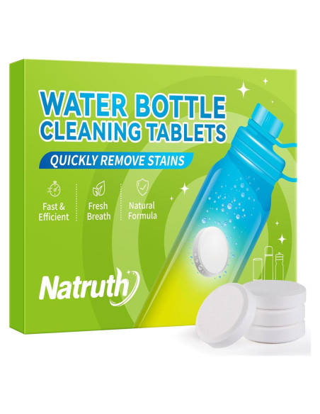 Tabletas de Limpieza NATRUTH 20 Unidades para Botellas de Agua Tabletas de Limpieza NATRUTH 20 Unidades para Botellas de Agua