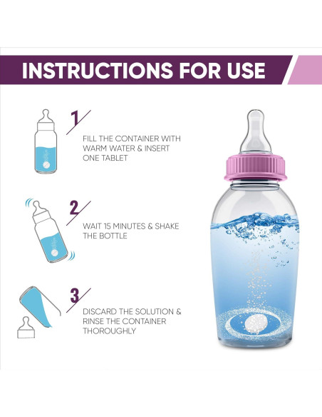 Tabletas de Limpieza Natural CleanHike para Botellas Bebé - 30 Unidades Tabletas de Limpieza Natural CleanHike para Botellas Bebé - 30 Unidades