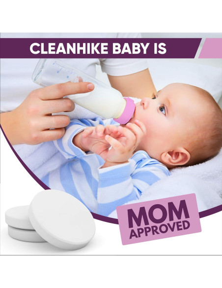 Tabletas de Limpieza Natural CleanHike para Botellas Bebé - 30 Unidades Tabletas de Limpieza Natural CleanHike para Botellas Bebé - 30 Unidades