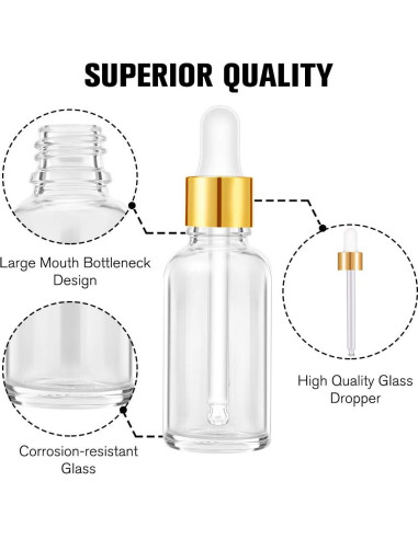 Botellas de Cuentagotas PrettyCare 63 Piezas 60ml con Accesorios