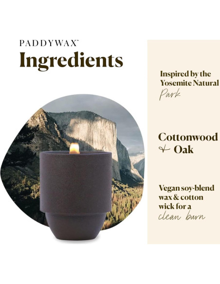 Vela Aromática de Soja Paddywax Yosemite 311g Tarro Texturizado Vela Aromática de Soja Paddywax Yosemite 311g Tarro Texturizado