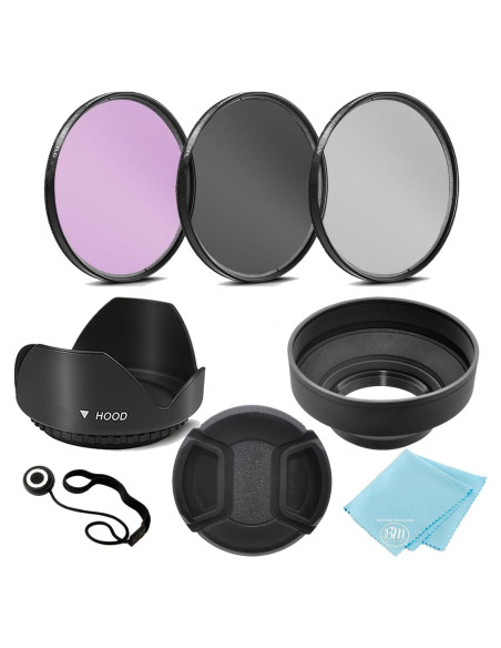 Kit de Filtros 49MM UV-CPL-FLD + Capuchas para Cámaras Kit de Filtros 49MM UV-CPL-FLD + Capuchas para Cámaras
