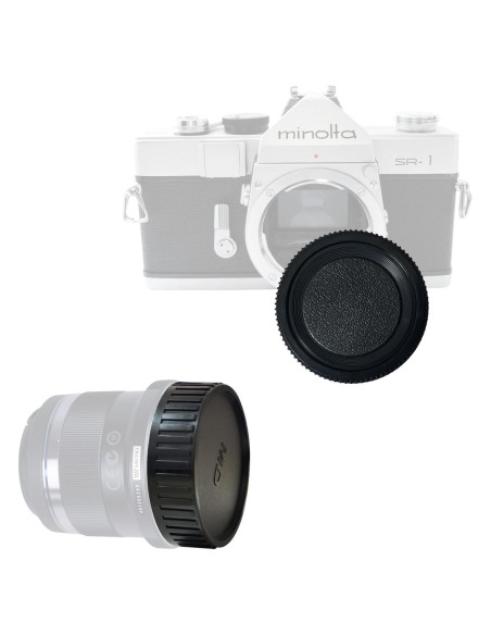 Tapa de Cuerpo y Tapa Trasera de Lente Minolta MD/MC Tapa de Cuerpo y Tapa Trasera de Lente Minolta MD/MC