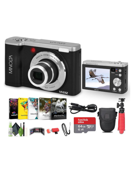 Cámara Digital Minolta MNB5Z 56MP Doble Lente Zoom 5X 5K Cámara Digital Minolta MNB5Z 56MP Doble Lente Zoom 5X 5K