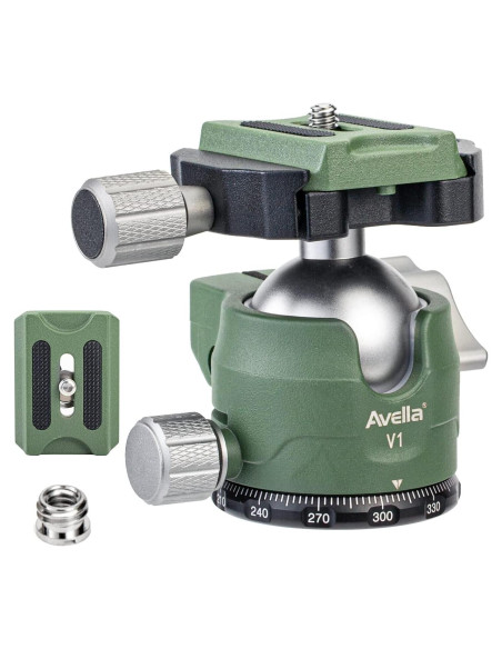 Cabeza de Trípode Avella V1 38mm 360 para DSLR Cabeza de Trípode Avella V1 38mm 360 para DSLR