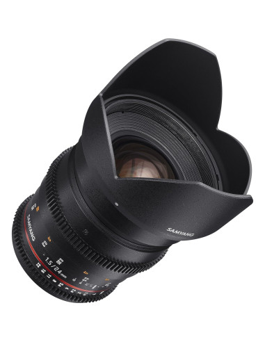 Lente Cine Gran Angular Samyang VDSLR II 24mm T1.5 MFT